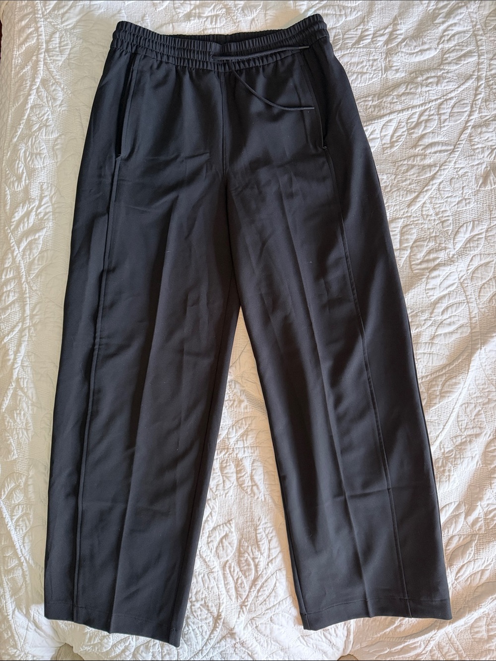 Women's Athleta Black Straight-Leg Pull-On Pants